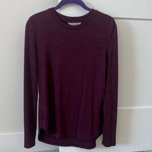 Banana Republic Rich Plum Long Sleeve Tee